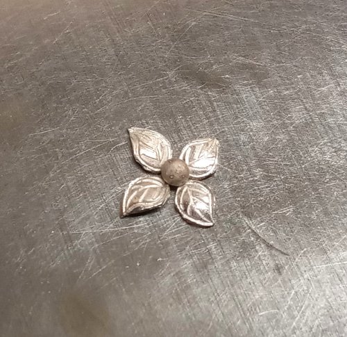 Judy Larson's Small Embellished Classic Cross - , Metalwork, Dapping, Dapping Jewelry, Tumbling, Tumble, Tumbling Jewelry, Butane Torch, Soldering, Solder, combine